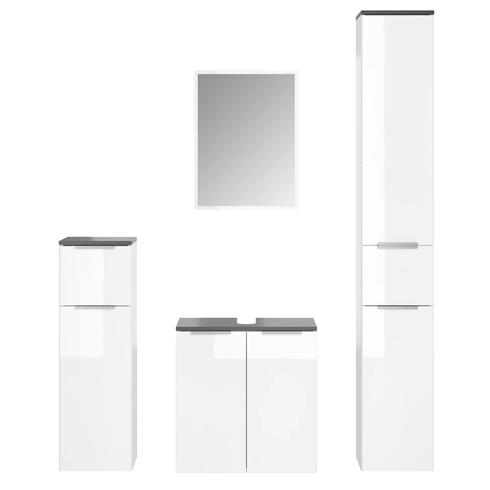 Badmöbel-Set Otis Weiß 4 Teile Vicco