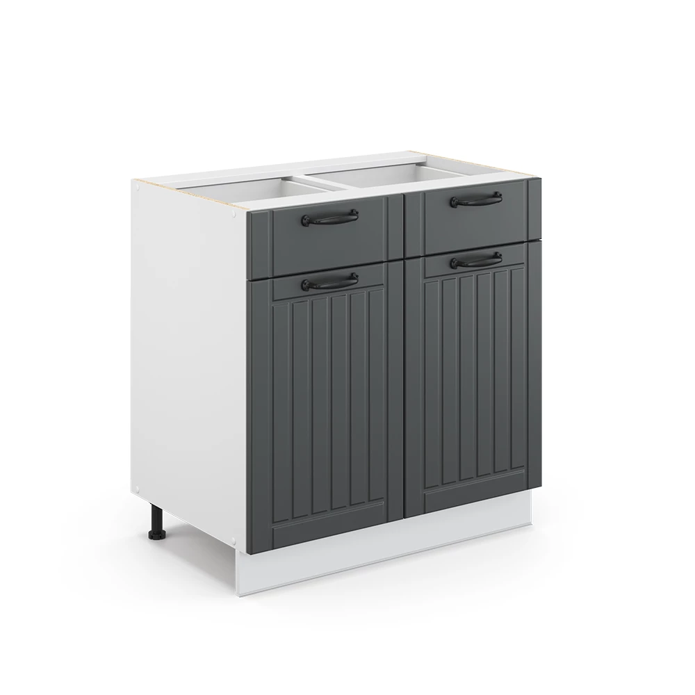 Badezimmerschrank Fame-Line Anthrazit 80 x 82 cm ohne Arbeitsplatte Vicco