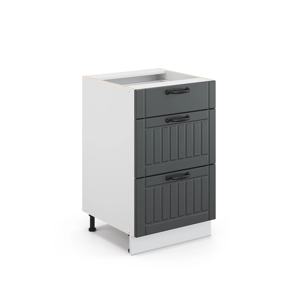 Badschrank Fame-Line Anthrazit 50 x 82 cm ohne Arbeitsplatte Vicco