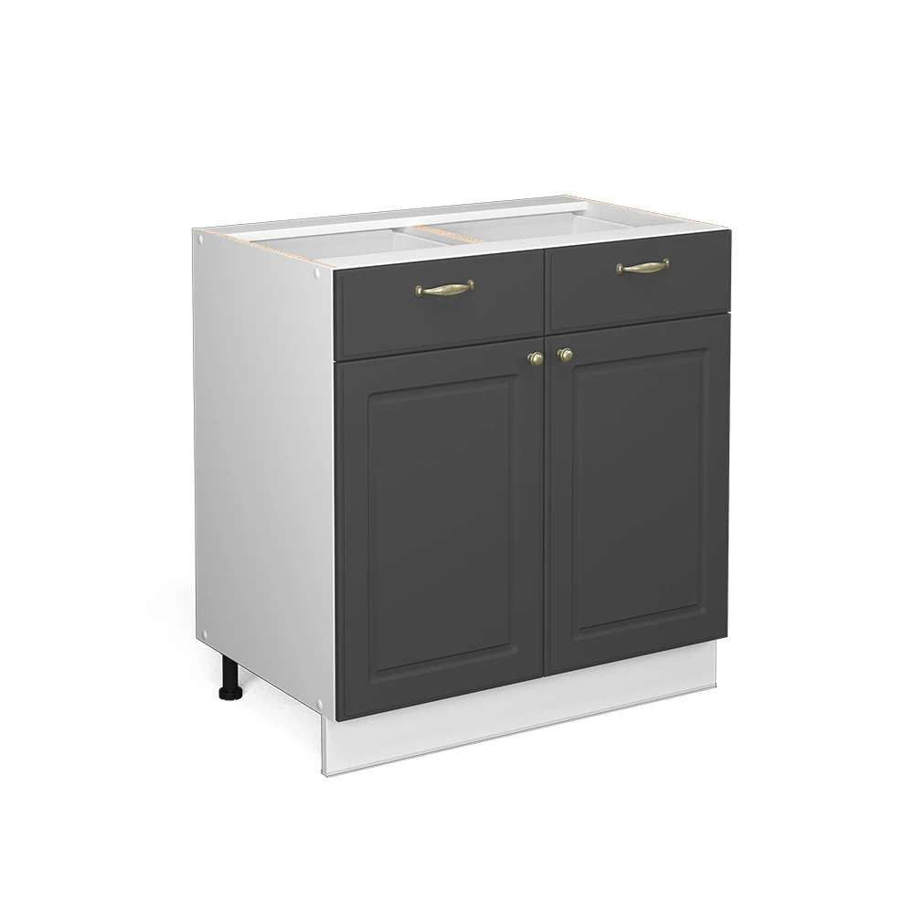 Badezimmerschränke Fame-Line Anthrazit-Gold 80 x 82 cm ohne Arbeitsplatte Vicco