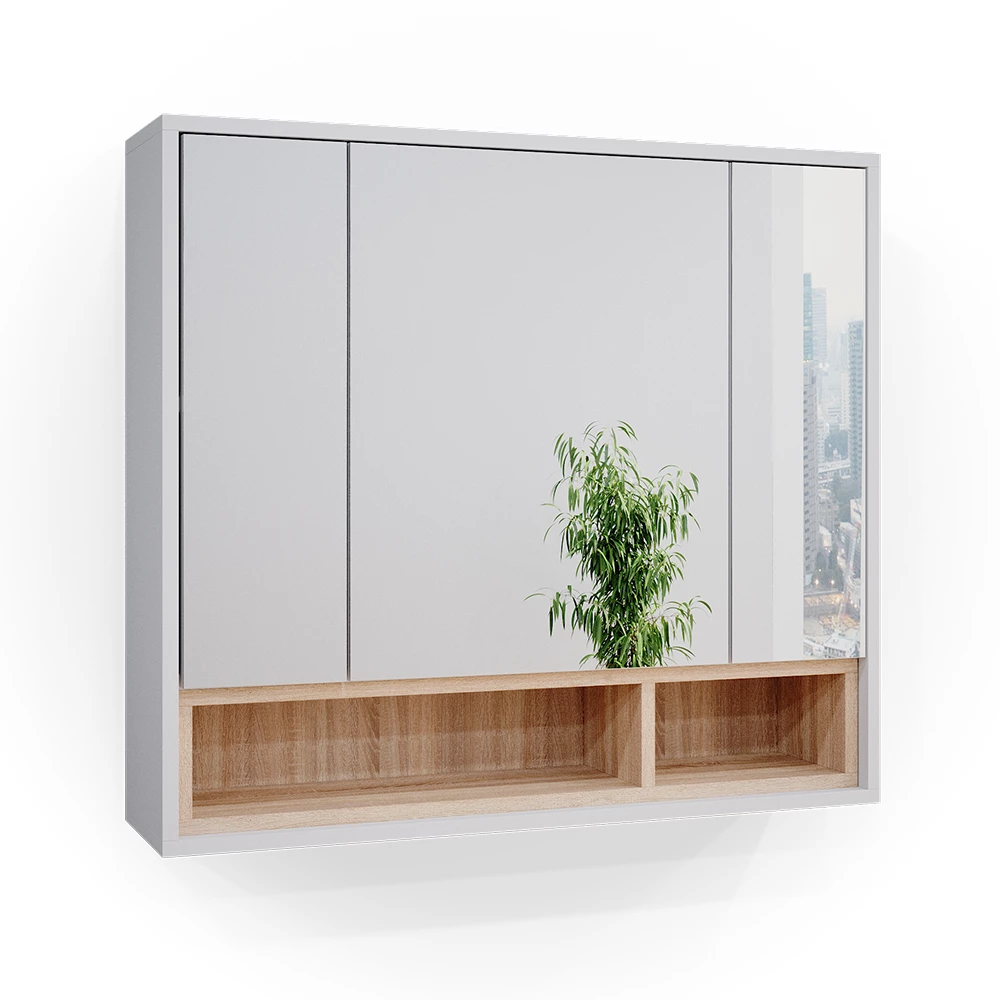 Badspiegelschrank Beatrice Weiß 80 x 72 cm Vicco