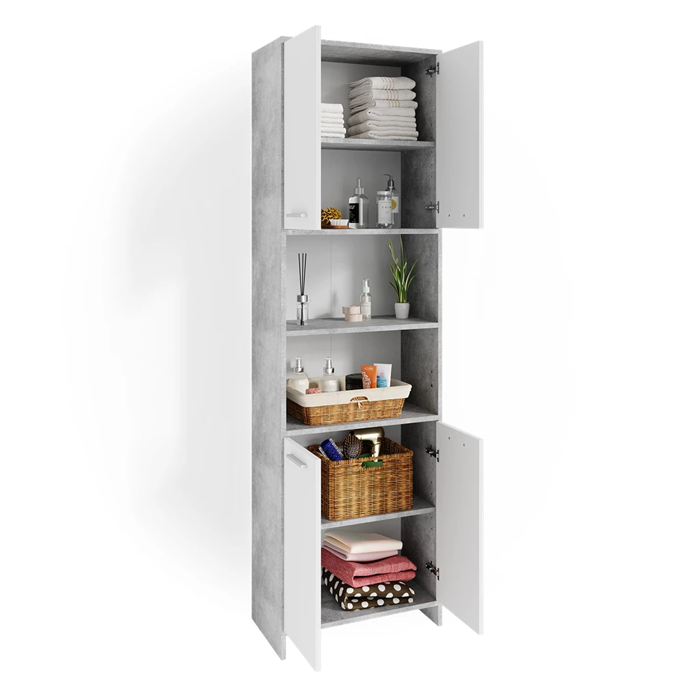 Badschrank Maris Beton 56.1 x 190 cm Vicco