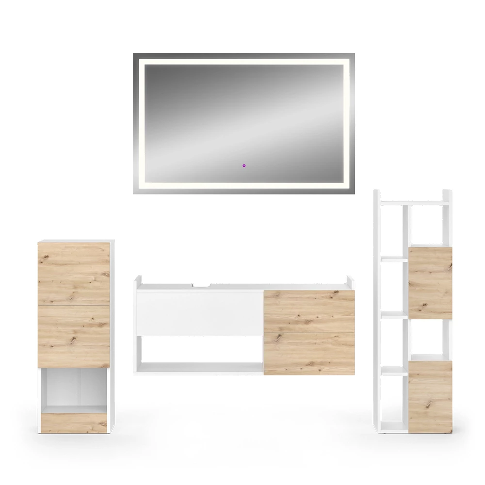 Badmöbel-Set Alf Weiß 4 Teile Vicco