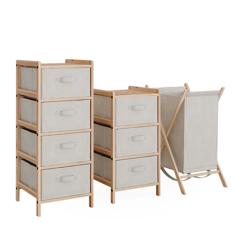 Badmöbel-Set Bruno Beige 3 Teile Vicco