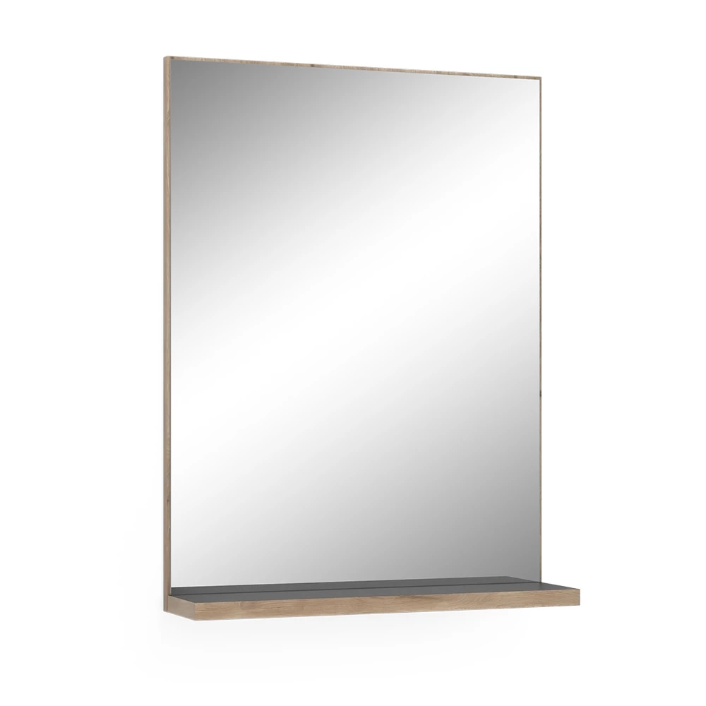 Badezimmerspiegel Niko Anthrazit 60 x 80 cm Vicco