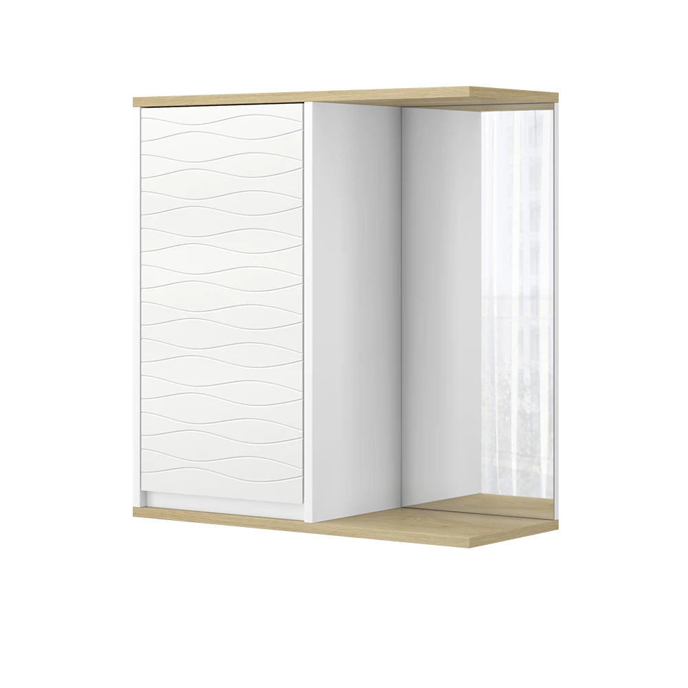 Bad Spiegelschrank Livia Weiß 60 x 63 cm mit Spiegel Vicco
