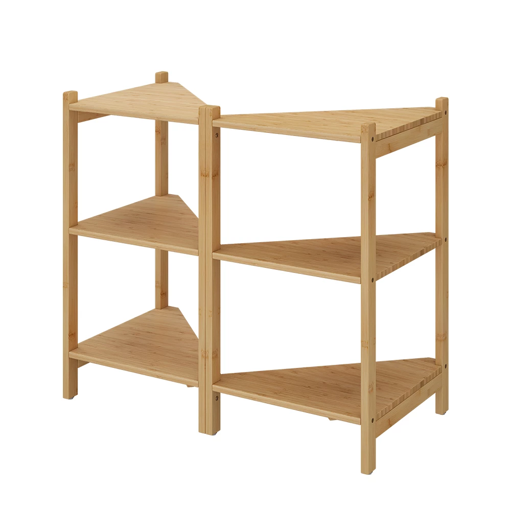 Waschbeckenunterschrank Zeno Bambus 68 x 60.5 cm 2er Set Vicco