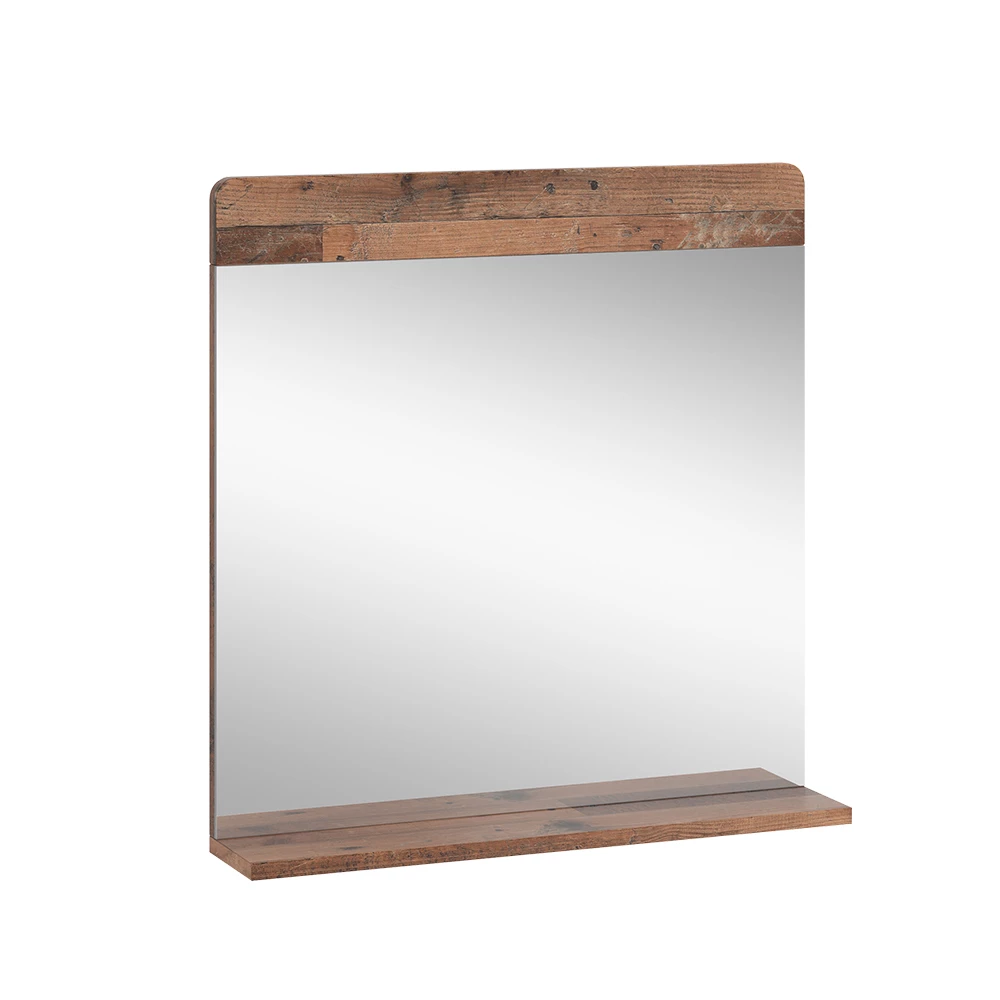 Badezimmerspiegel Izan Oldstyle 60 x 62 cm mit Ablage Vicco
