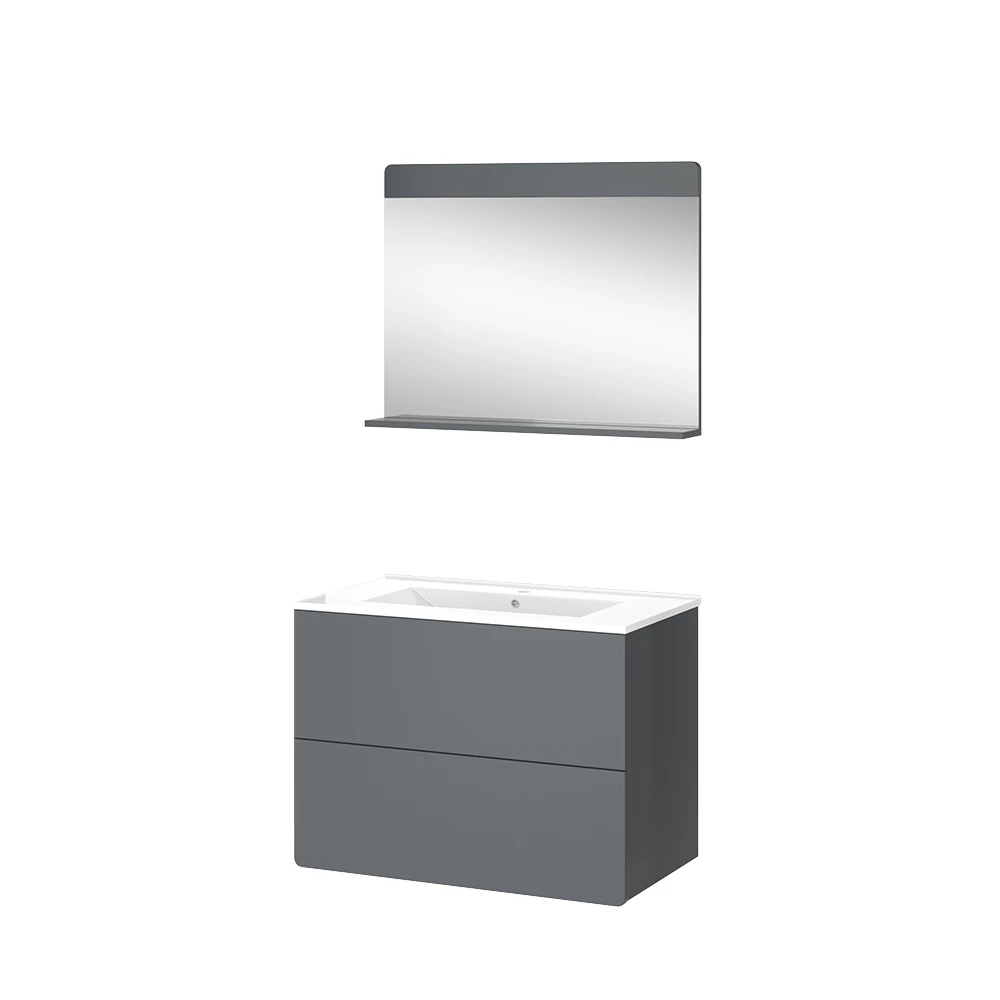 Badmöbel-Set Izan Grau 3 Teile Vicco