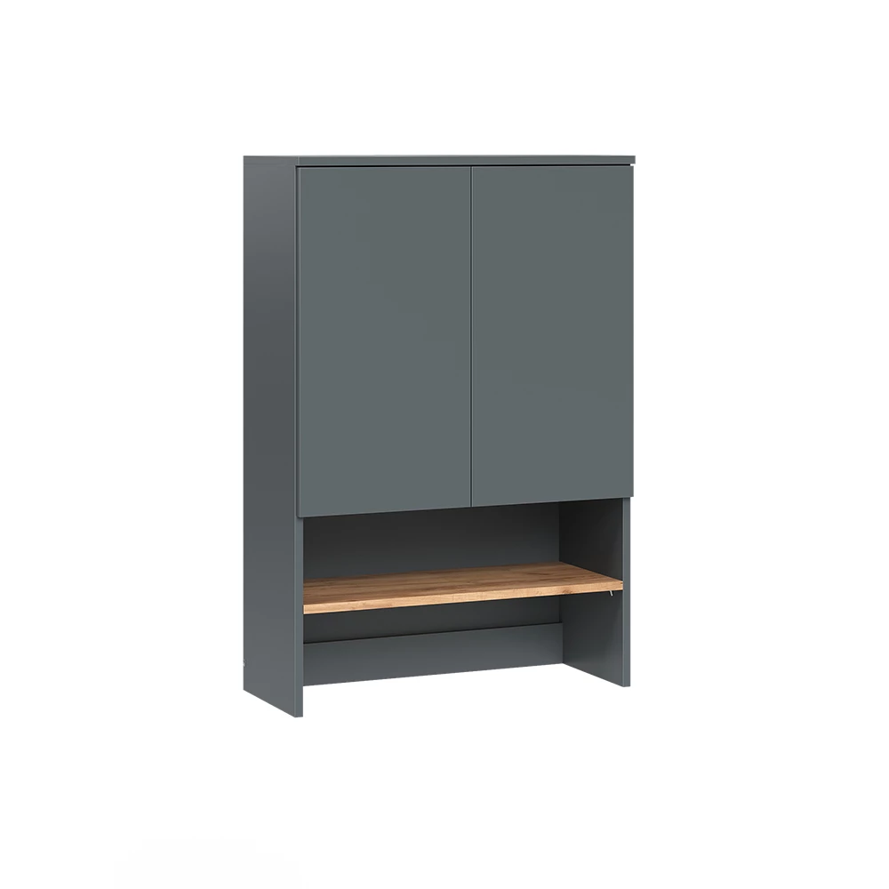 Waschmaschinenschrank Viktor Anthrazit/Goldkraft Eiche 68 x 100.4 cm Vicco