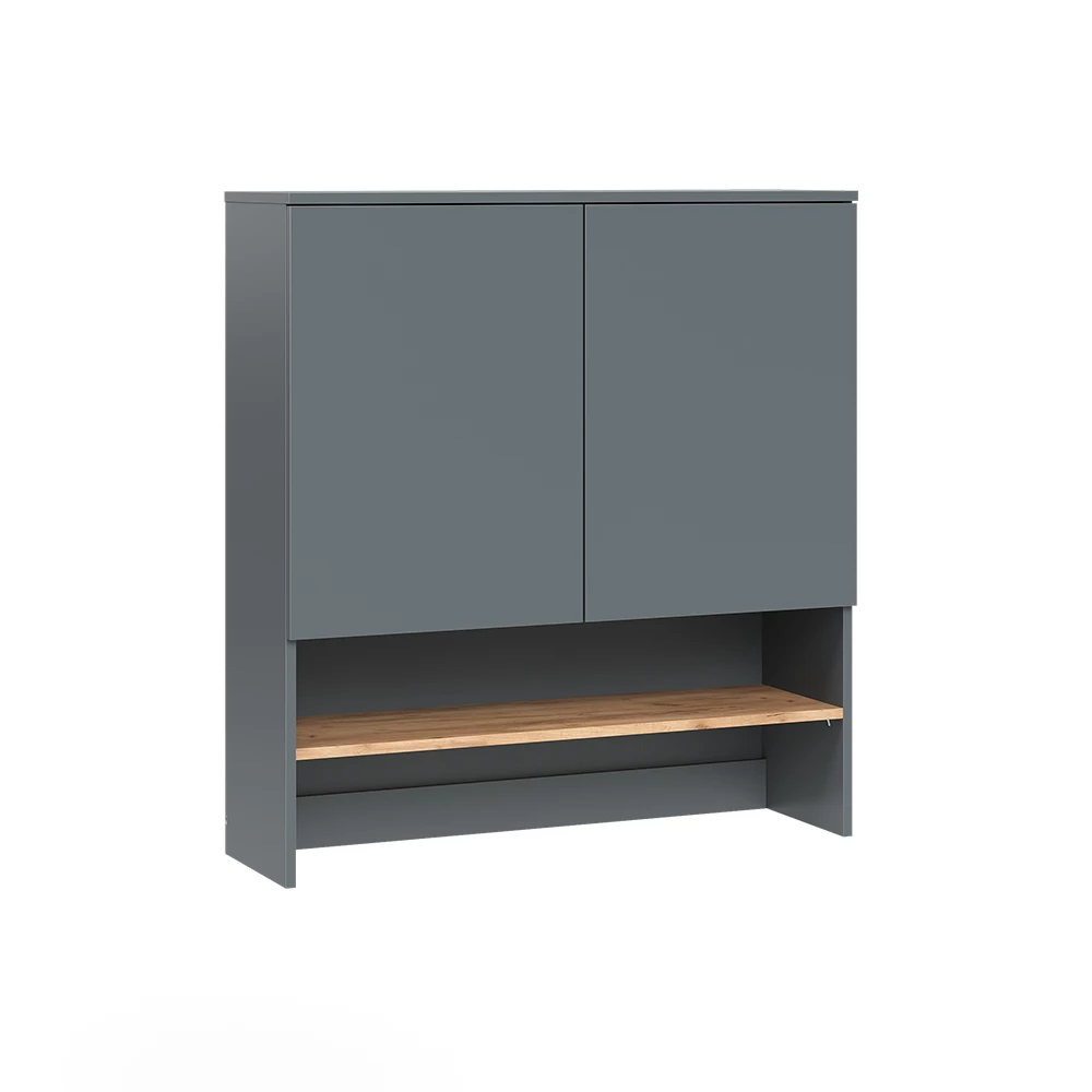 Waschmaschinenschrank Viktor Anthrazit/Goldkraft Eiche 93.6 x 100.4 cm Vicco