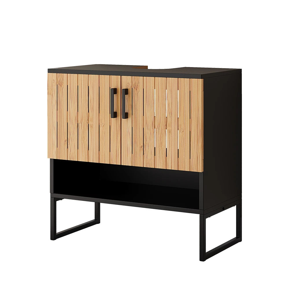 Waschbeckenunterschrank Vayra Bambus 60 x 65.5 cm Vicco