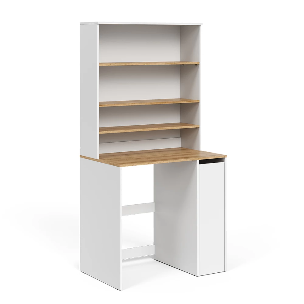 Waschmaschinenschrank Viktor Weiß/Artisan 93.6 x 88.2 cm 2 Teile mit Schrank und Regal Vicco