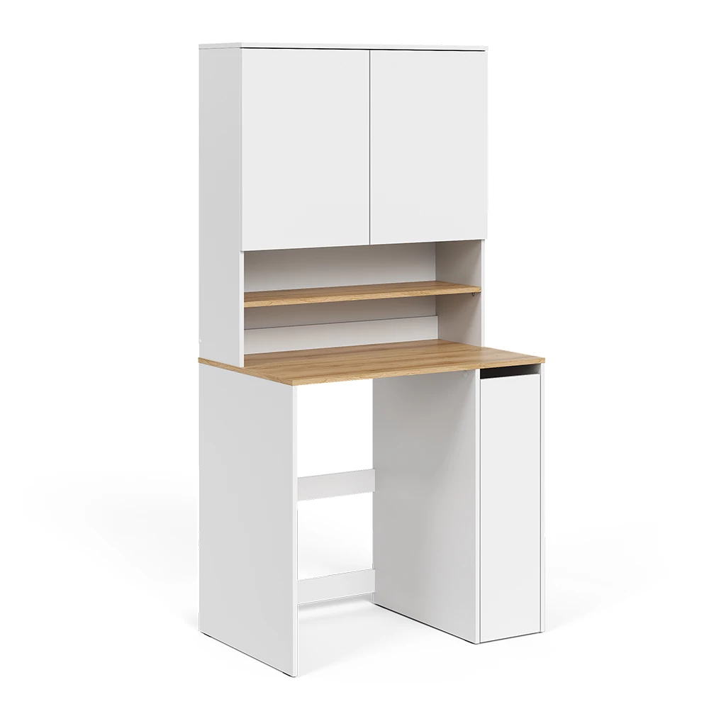 Waschmaschinenschrank Viktor Weiß/Artisan 93.6 x 88.2 cm 2 Teile mit Regal Vicco