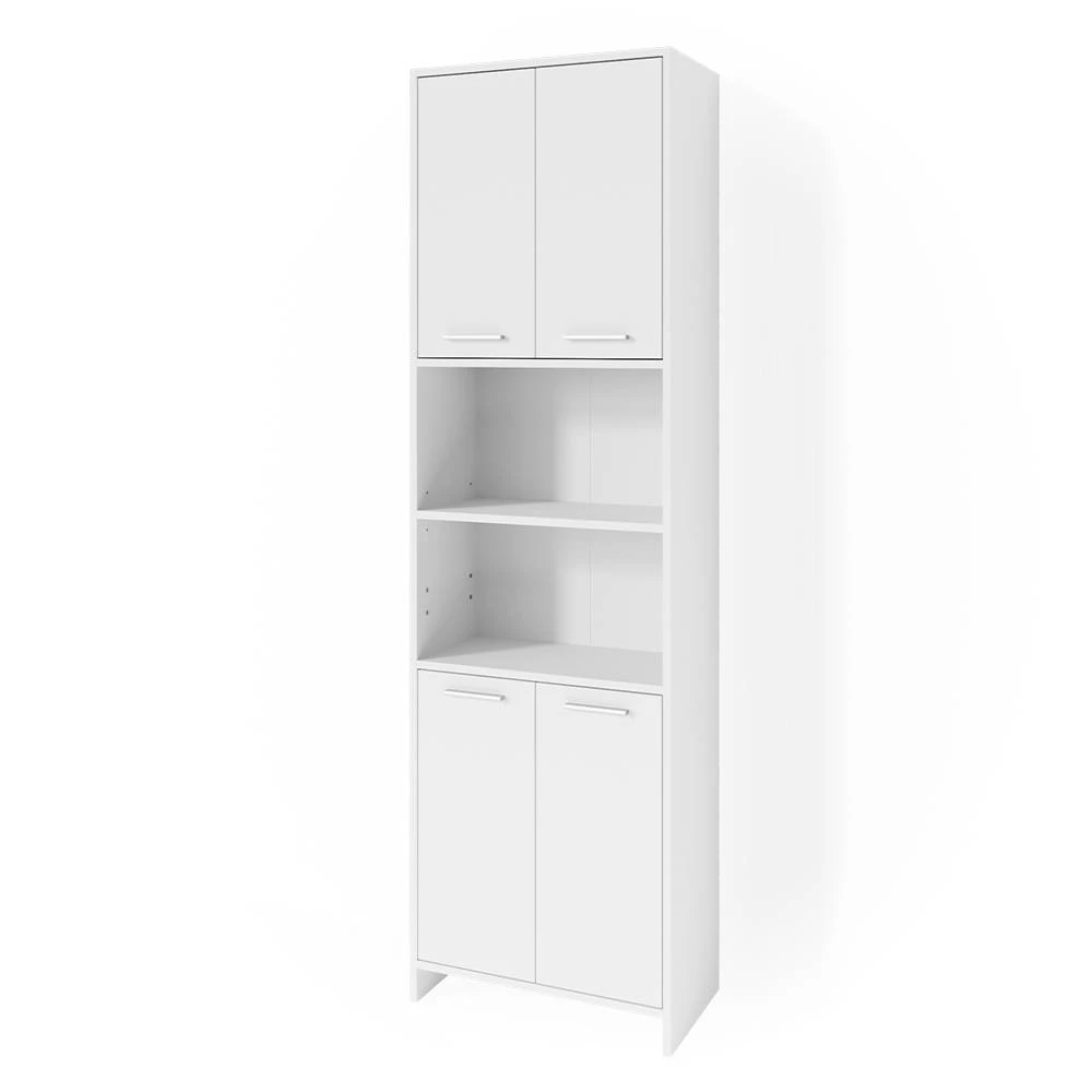Badschrank Maris Weiß 56.1 x 190 cm Toilettenschrank Vicco