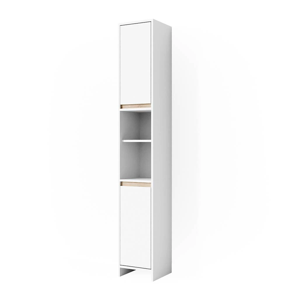 Badschrank Emma Weiß/Sonoma 30 x 190 cm Vicco