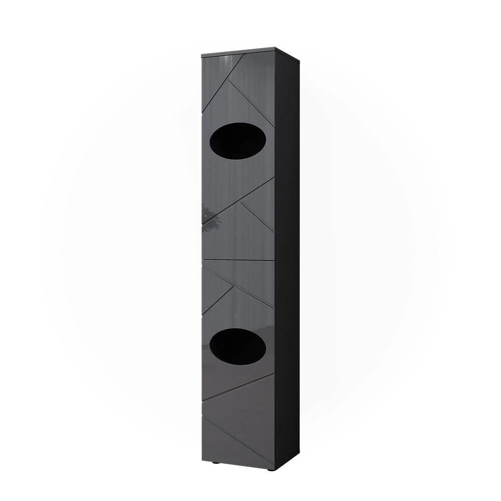 Wäscheschrank Irma Anthrazit 37.2 x 192 cm Vicco