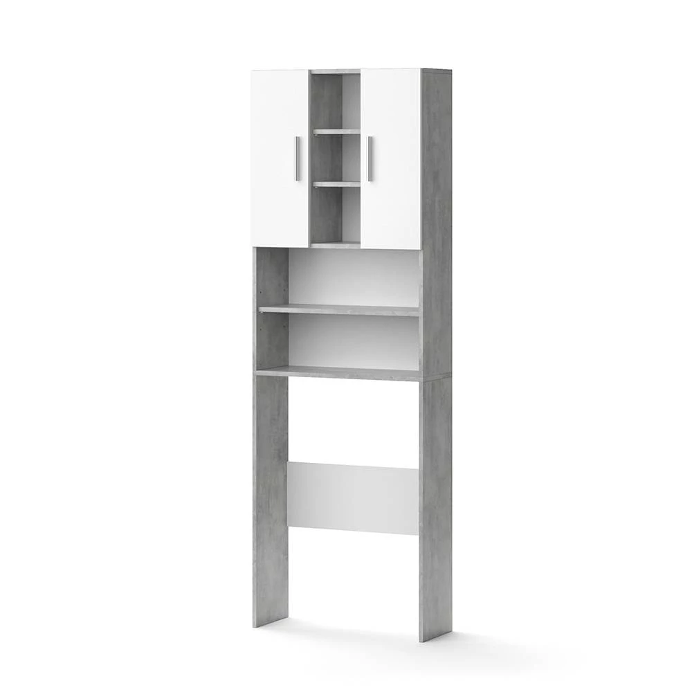 Waschmaschinenschrank Luis Beton 64 x 190 cm Vicco