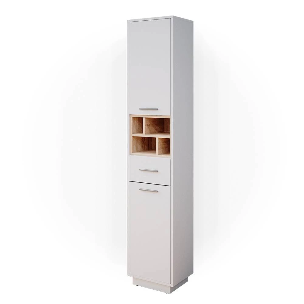 Badschrank Beatrice Weiß 38 x 190 cm Vicco