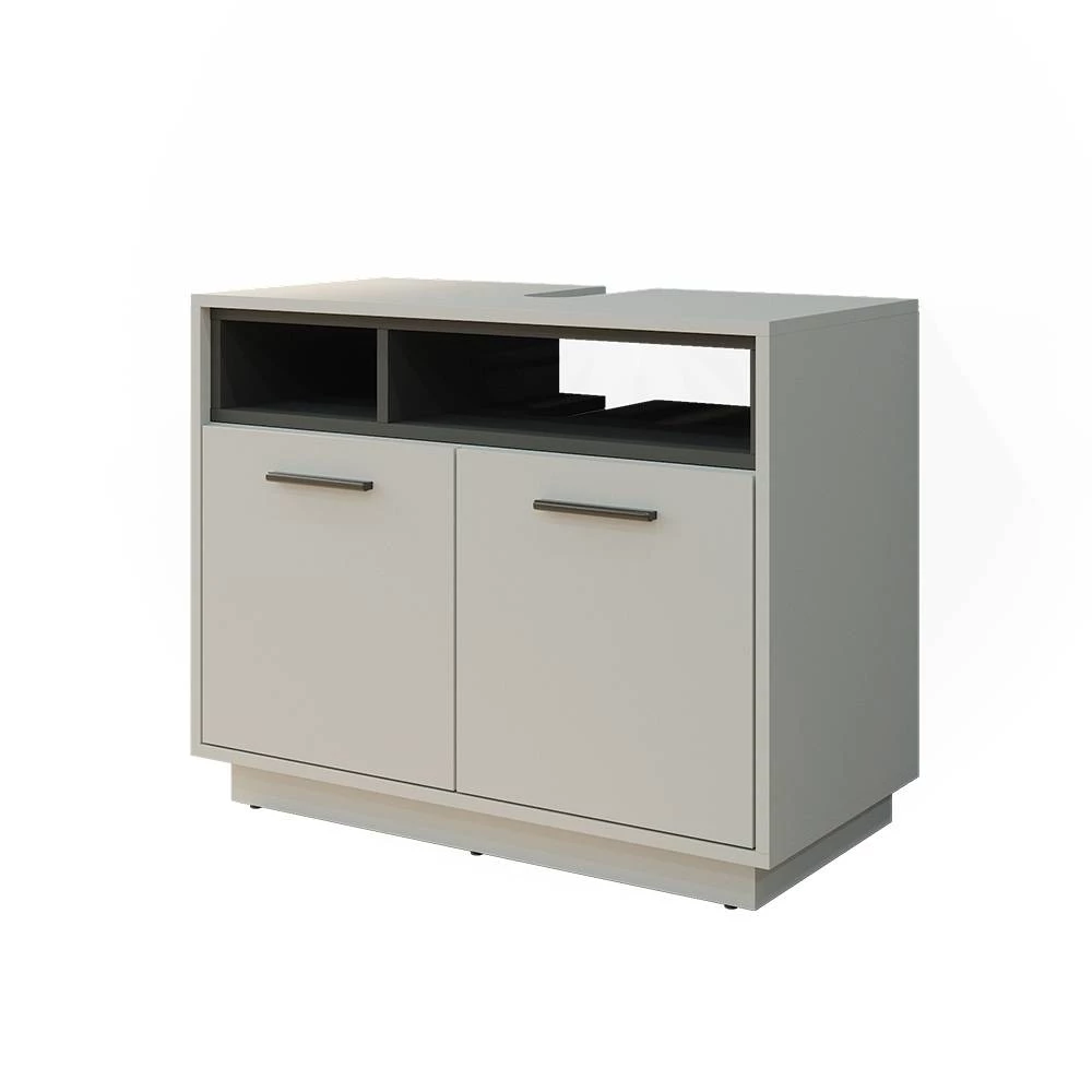 Waschbeckenunterschrank Beatrice Grau 80 x 64 cm Vicco