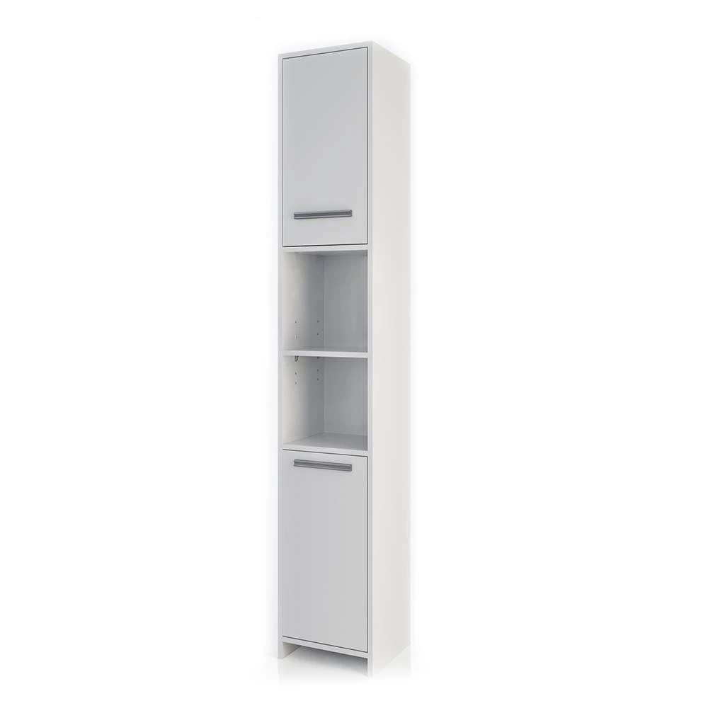 Badschrank Kiko Weiß 30 x 190 cm Vicco