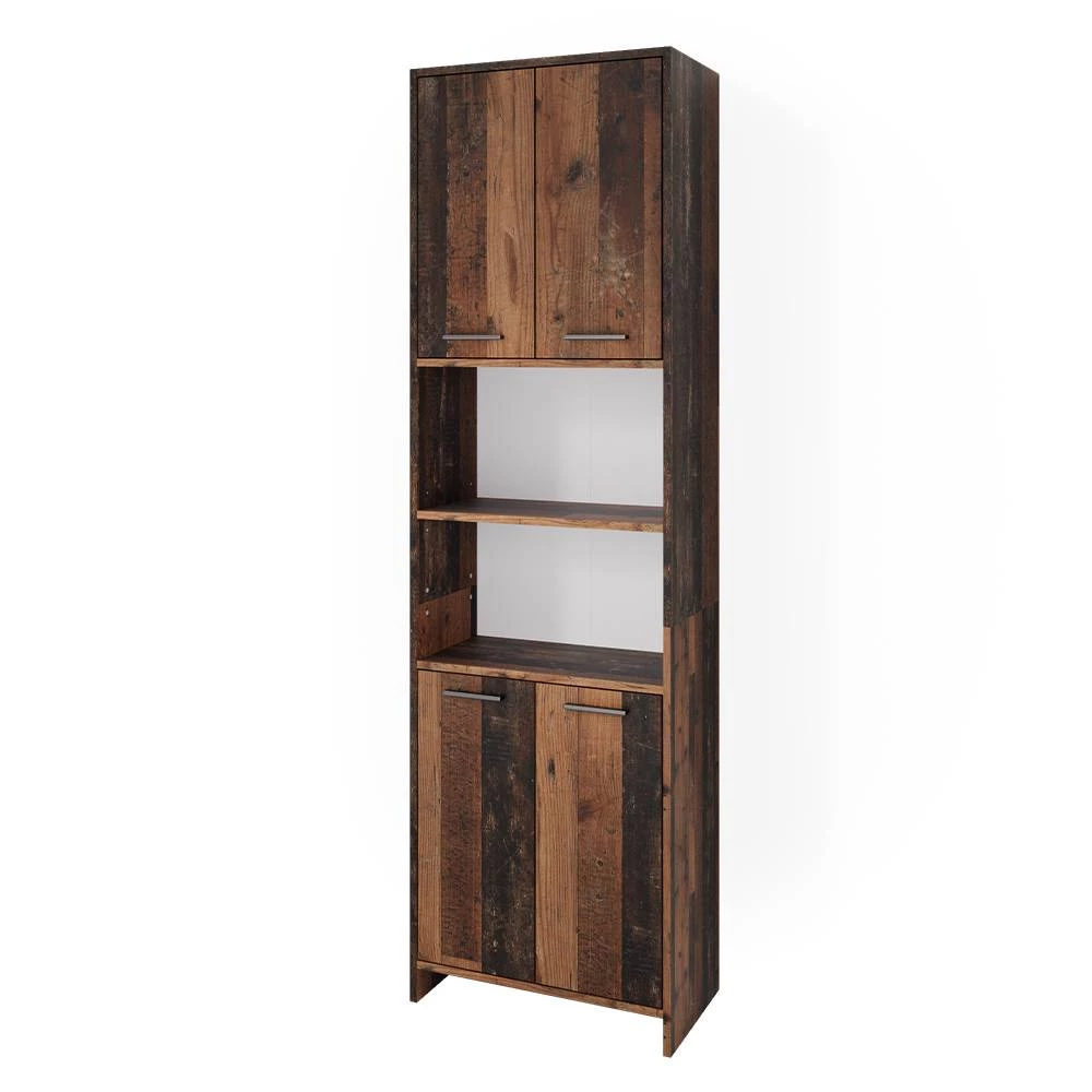Badschrank Maris Eiche rustikal 56.1 x 190 cm Vicco