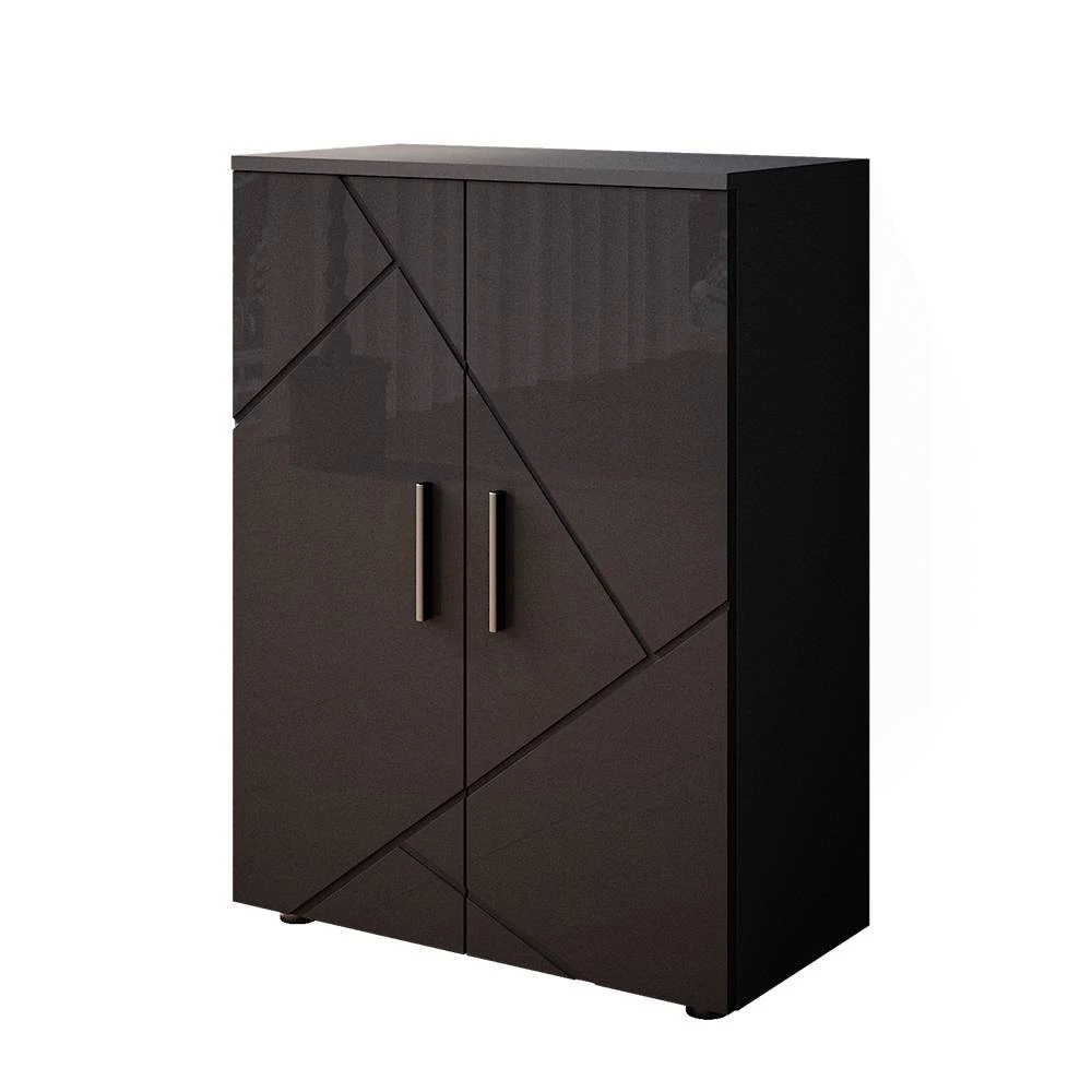 Midischrank Irma Anthrazit Hochglanz 60 x 81 cm Vicco