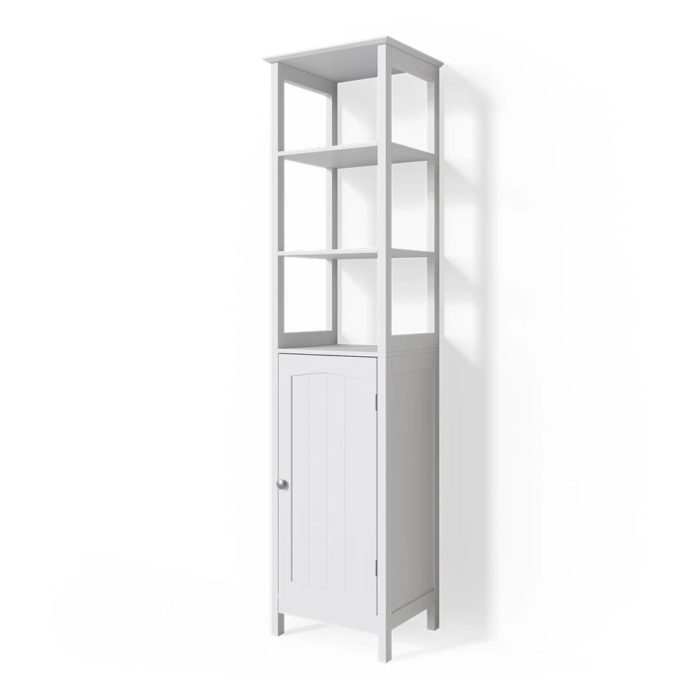 Badschrank Bianco Weiß 40 x 160 cm Vicco
