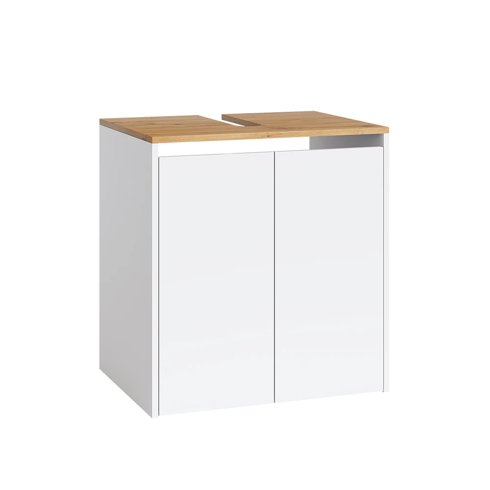 Waschbeckenunterschrank Viktor Weiß/Artisan 60.2 x 65 cm Vicco