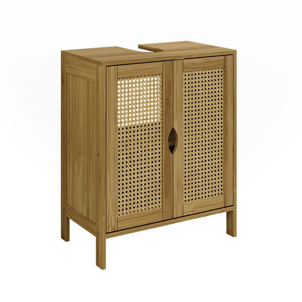 Waschbeckenunterschrank Liora Bambus 48 x 60 cm Vicco