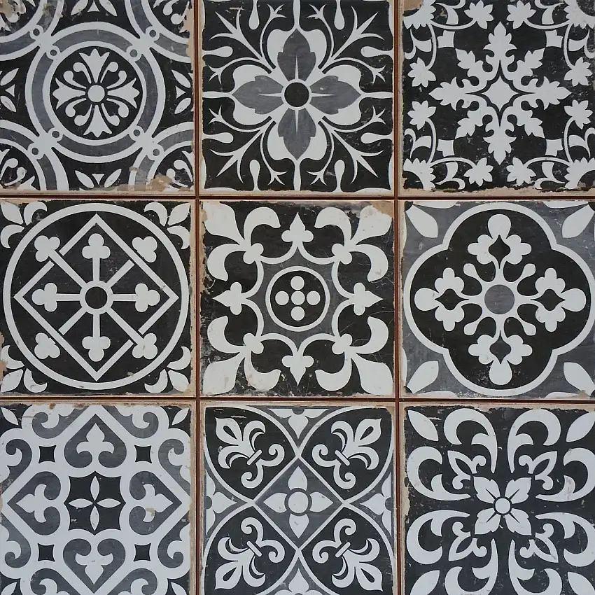 Orientalische Patchwork-Fliesen 33x33 cm – für Wand und Boden