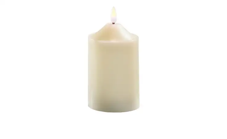 LED-Echtwachskerze 14 cm