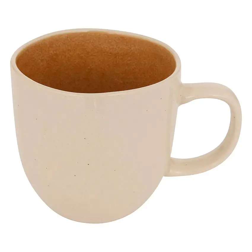 Tasse "Wonja" Steingut, 448 ml, Ocker