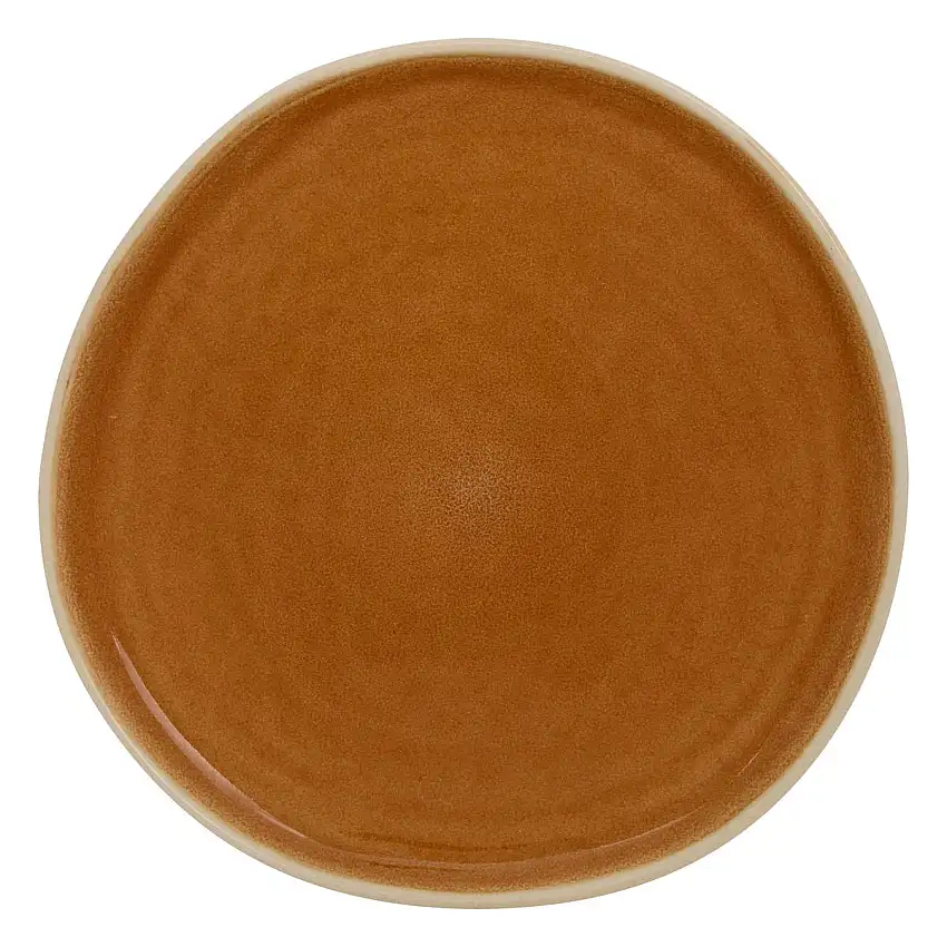 Flacher Teller "Wonja" Keramik, D.27 cm, Gelb