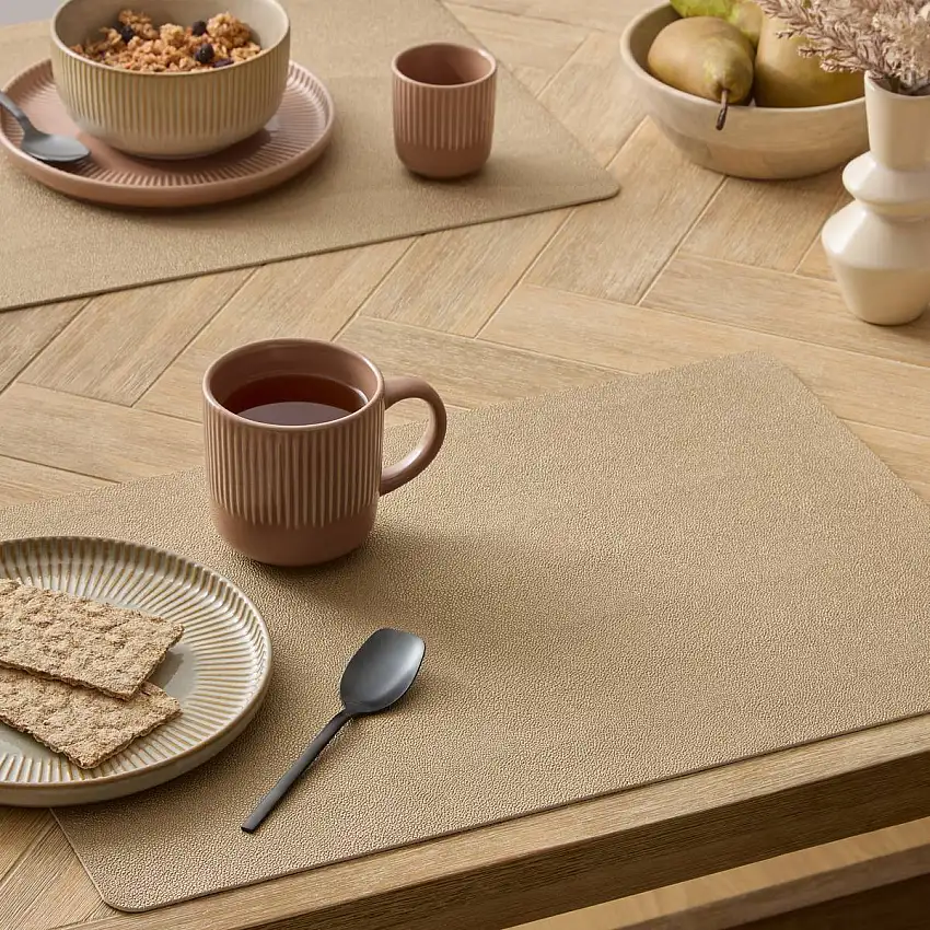Set de table "Mira" PU - Polyurethan, 49x33 cm, Gold