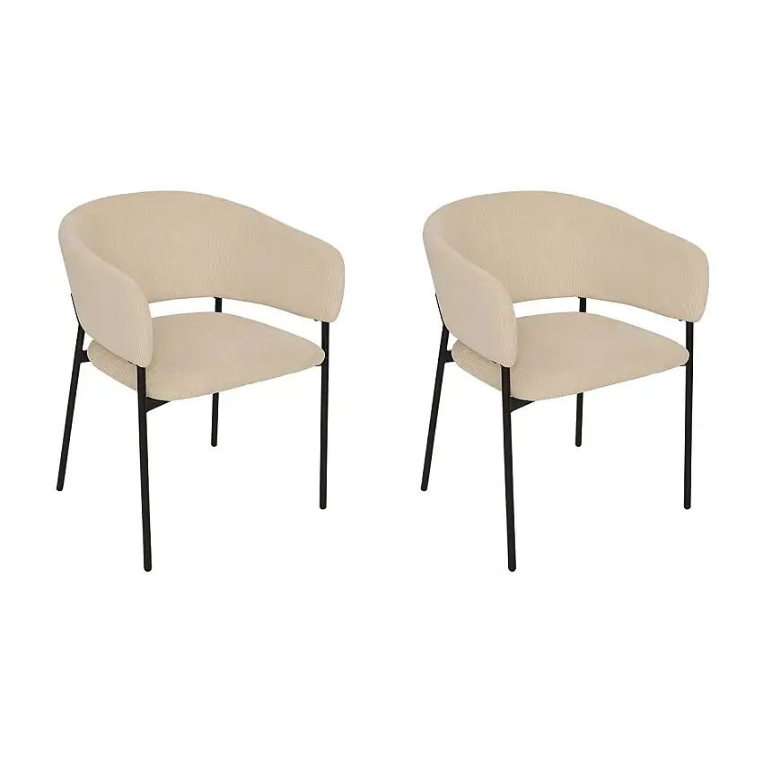 2er-Set Sessel "Solea" Beige