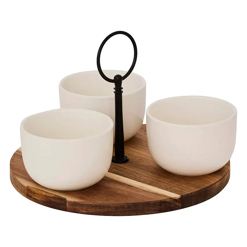 Aperitif-Set "Elegance" New Bone China (Porzellan), 4 Stück, Weiß