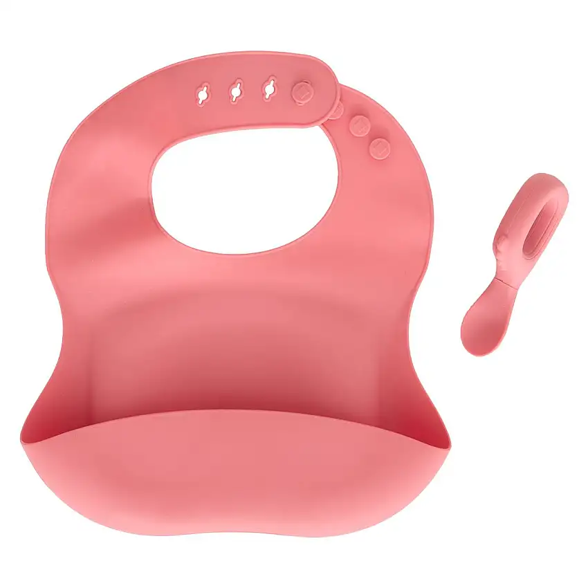 Kinderlätzchen-Set "Yum" 2 Stück, Rosa