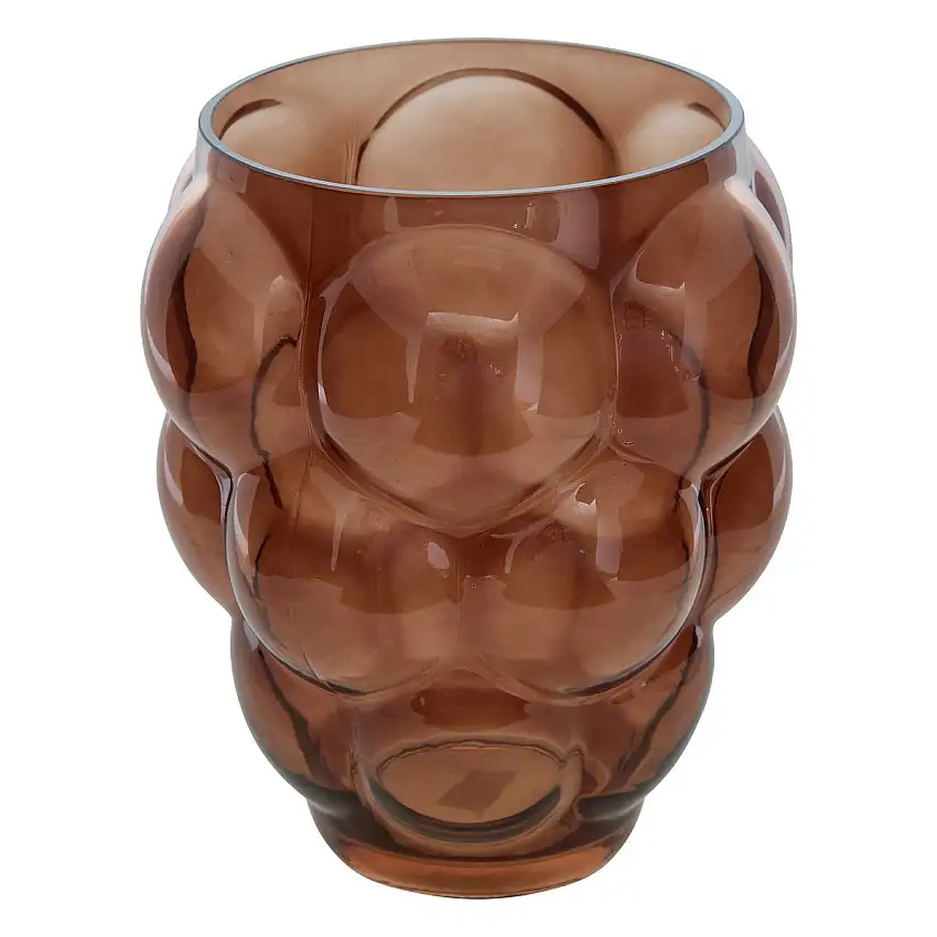 Vase "Edia" Braun, H.25 cm