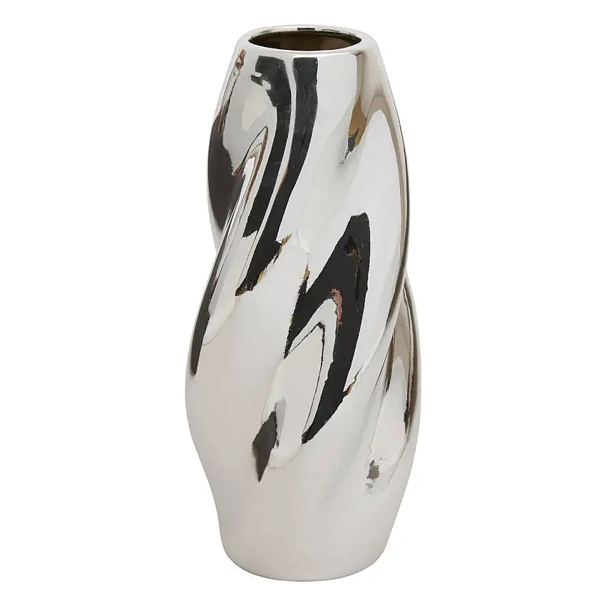 Vase "Sky" Silber, H.28,5 cm