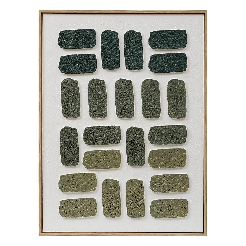 3D-Leinwand "Aladji" Grün, 60x80 cm