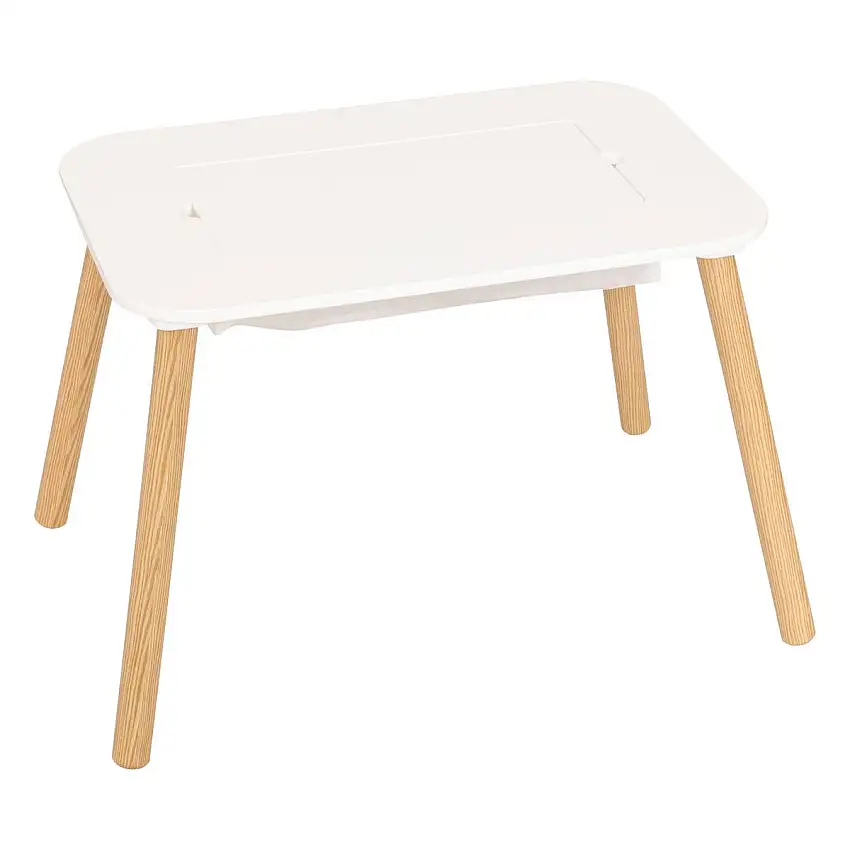 Kinderspieltisch "Buldy" Weiß, 68,5x43 cm