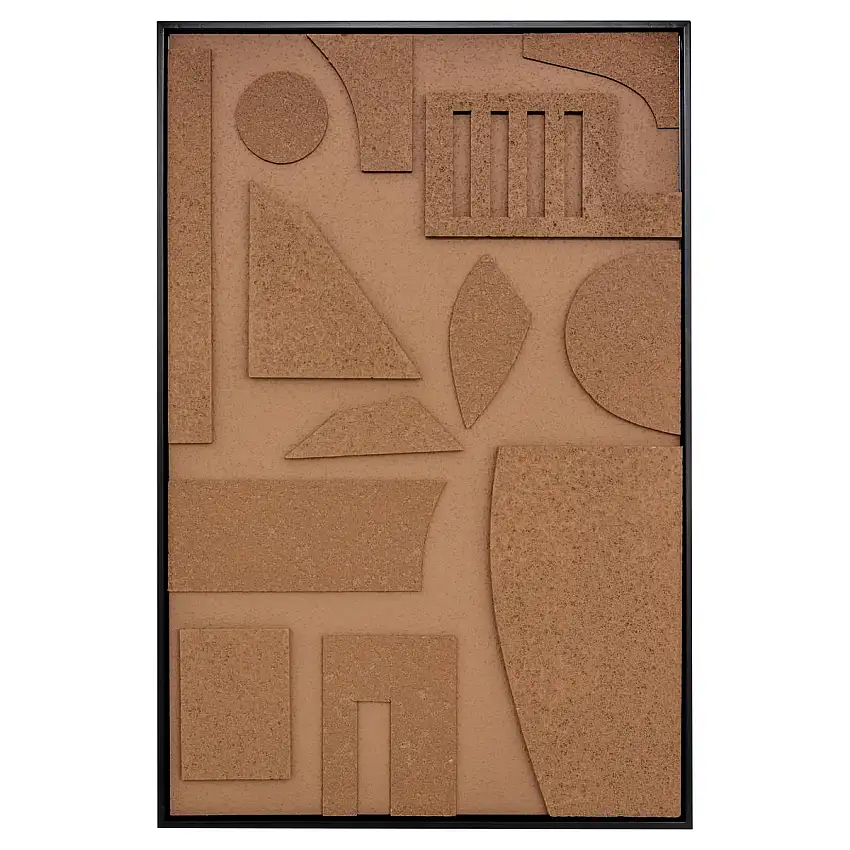 3D-Leinwand "Jilani" Braun, 60x90 cm