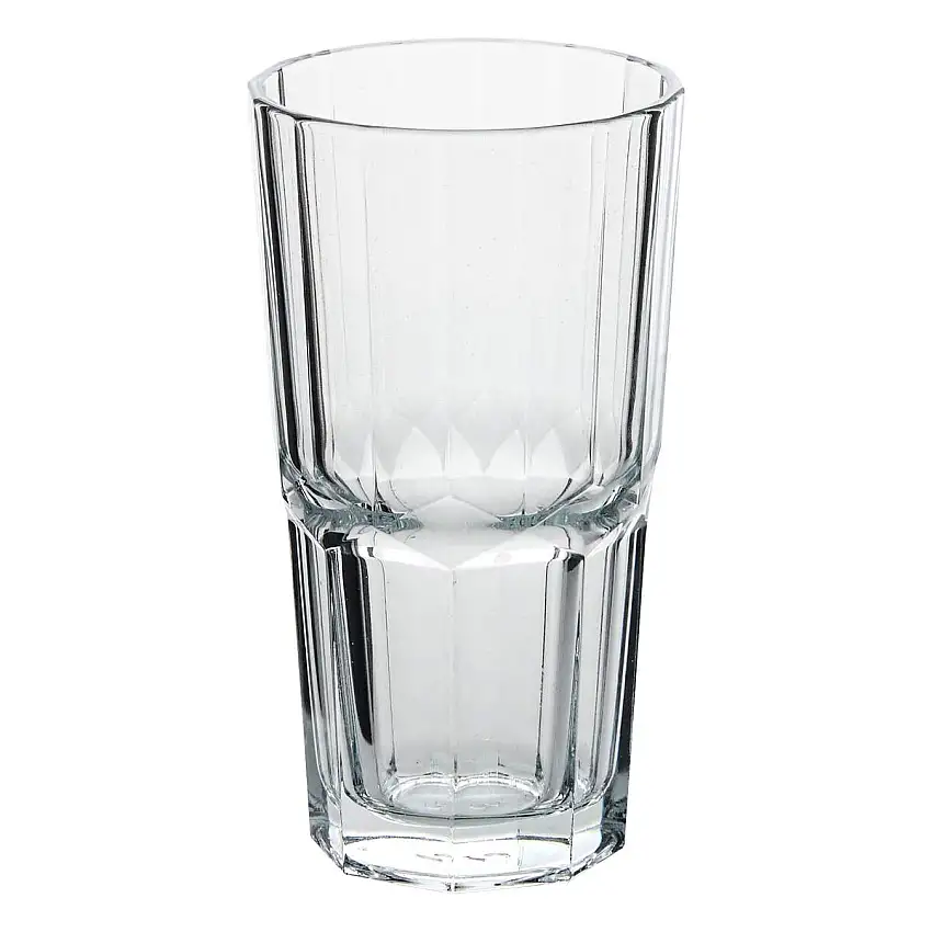 6 hohe Trinkbecher "Time'Eau" Glas, 375 ml, Transparent