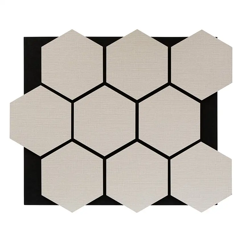 Wanddekorplatte "Clint" Beige Leinen, 56x69 cm