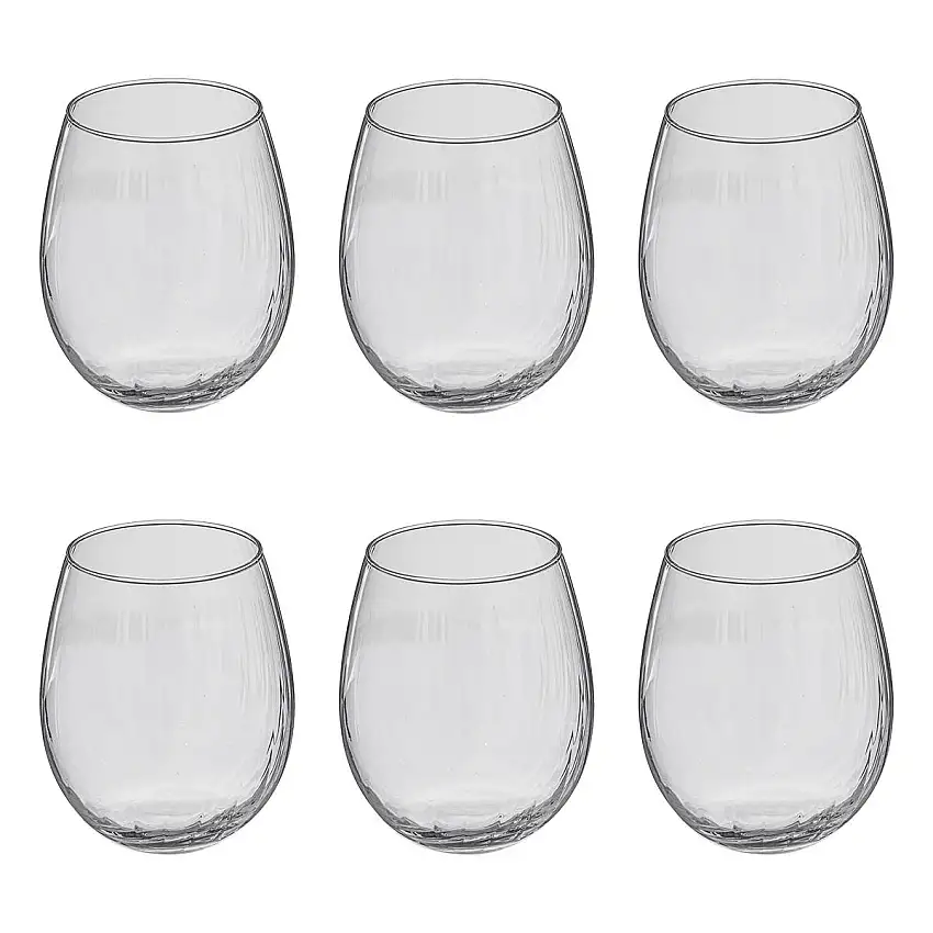 6er-Set niedriger Gläser "Volta" 440 ml, Transparent