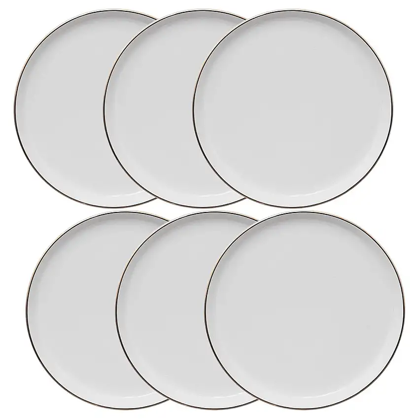 6er-Set Dessertteller "Sublima" D.20 cm, Weiß