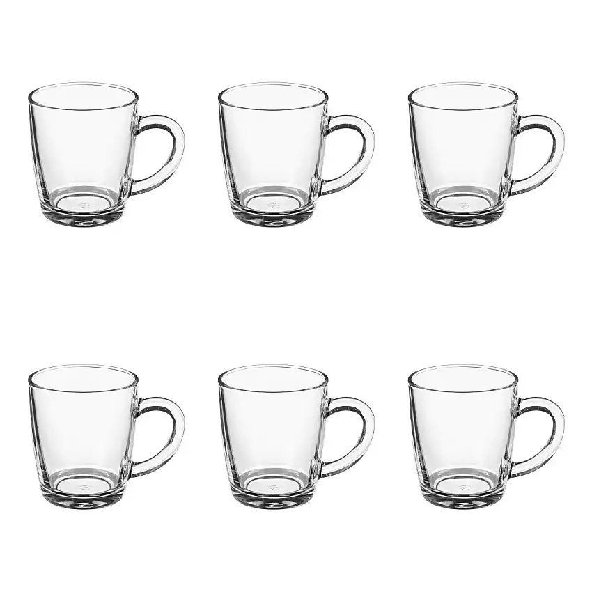 6er-Set Tassen "Liam" Transparent