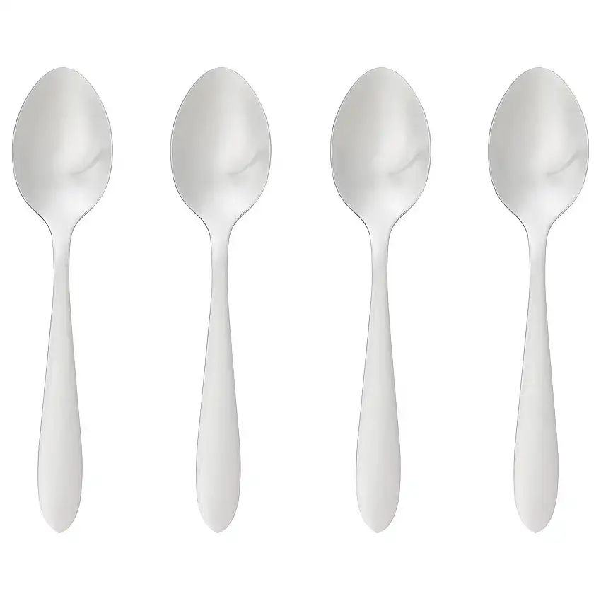 Set mit 4 Teelöffeln "Nevis" Silber
