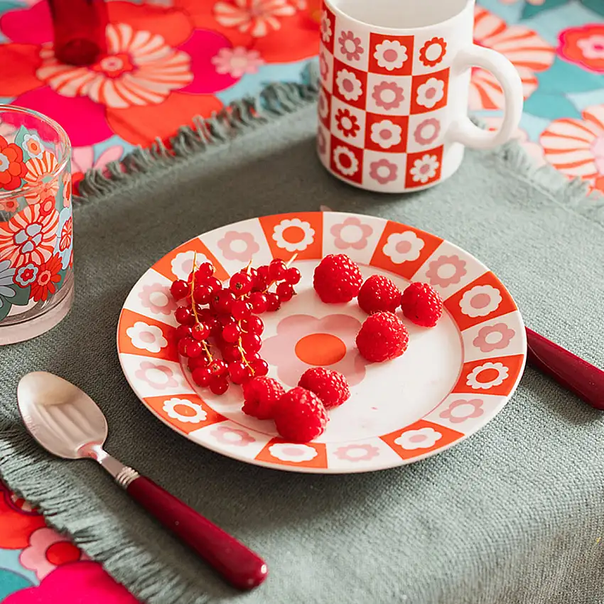 6er-Set Dessertteller "Bloomorama" Atmosphera x Cha Cha Pop